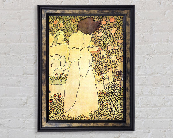 Joseph Rippl-Ronai Lady In Her Garden Framed Print