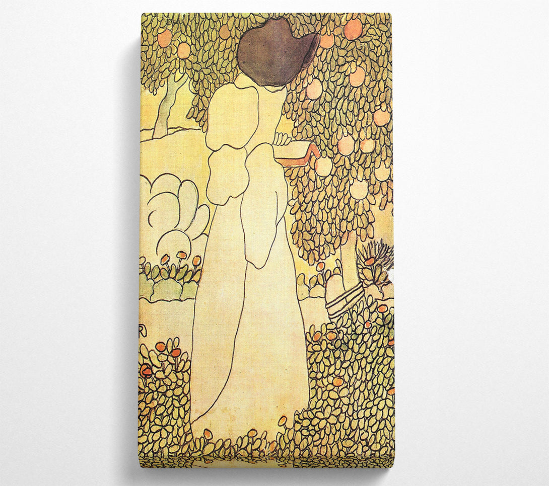  A Canvas Print of Joseph Rippl-Ronai Lady In Her Garden Canvas Art