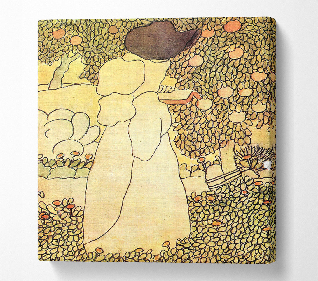  A Canvas Print of Joseph Rippl-Ronai Lady In Her Garden Canvas Art