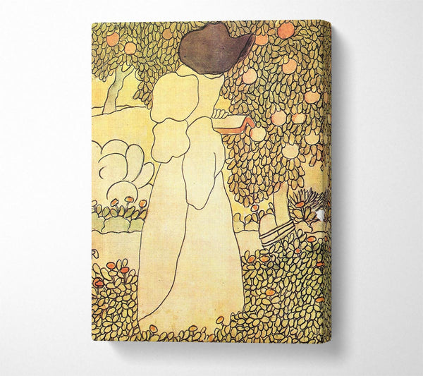  A Canvas Print of Joseph Rippl-Ronai Lady In Her Garden Canvas Art