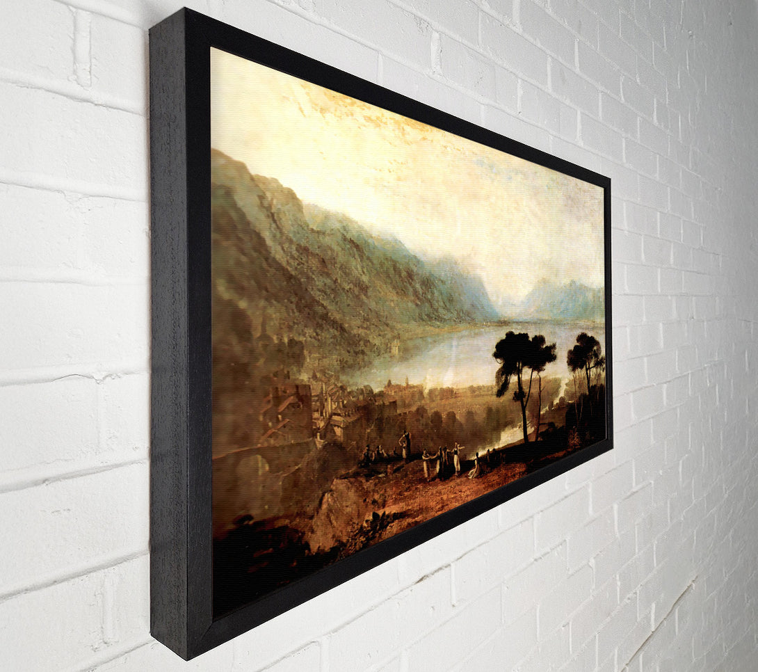  A Canvas Print of Joseph Mallord Turner Lake Geneva In Montreux Canvas Print