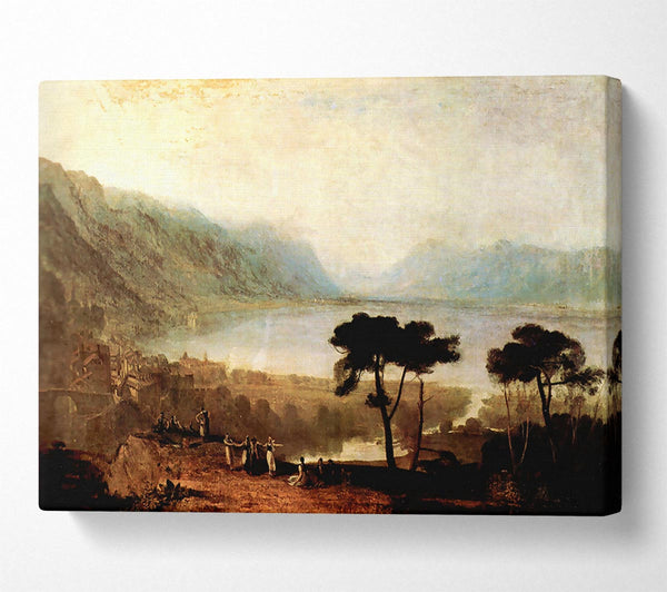  A Canvas Print of Joseph Mallord Turner Lake Geneva In Montreux Canvas Print