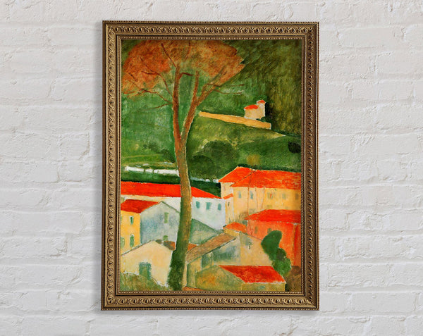Modigliani Landscape 2 Framed Print