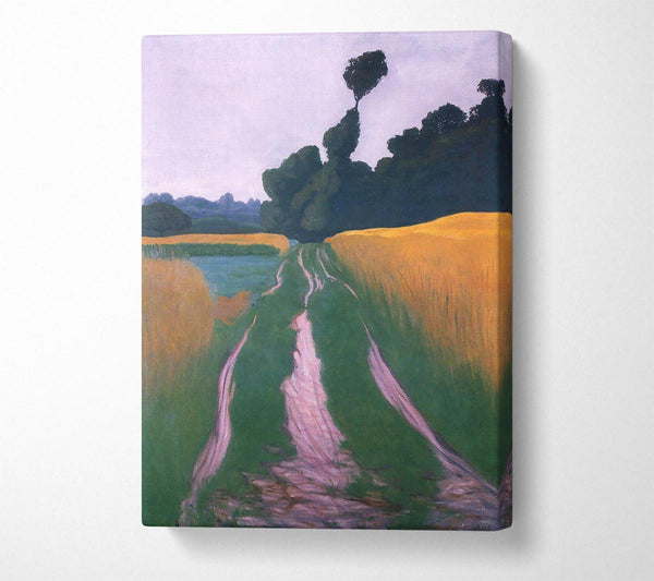  A Canvas Print of Felix Vallotton Landscape In Regen Canvas Print