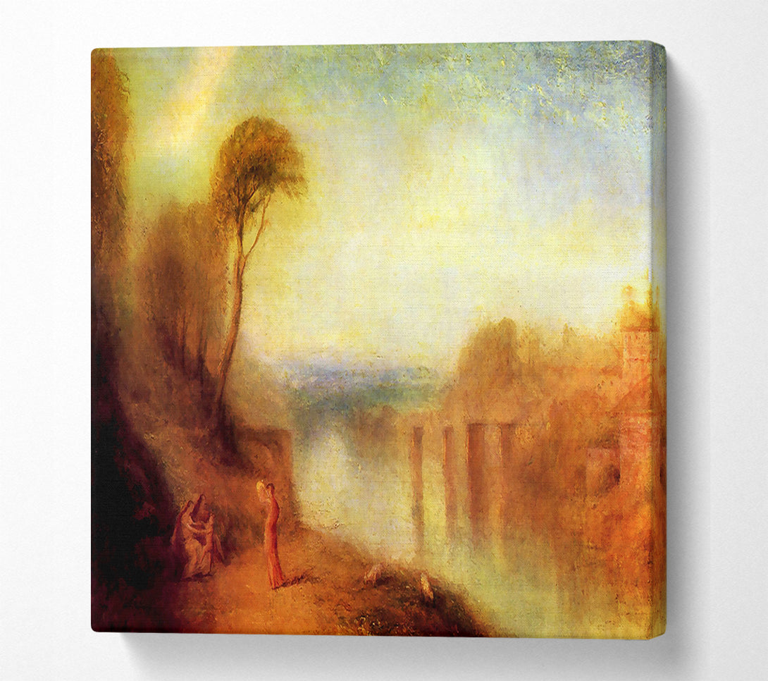  A Canvas Print of Joseph Mallord Turner Landscape With A Woman With A Tambourine Canvas Wall Art