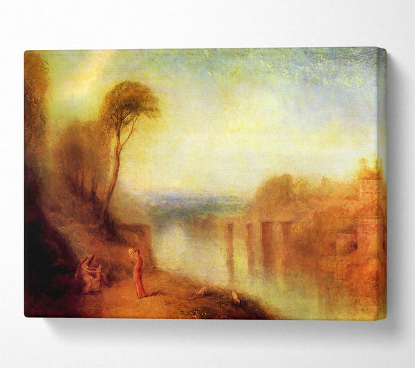  A Canvas Print of Joseph Mallord Turner Landscape With A Woman With A Tambourine Canvas Wall Art