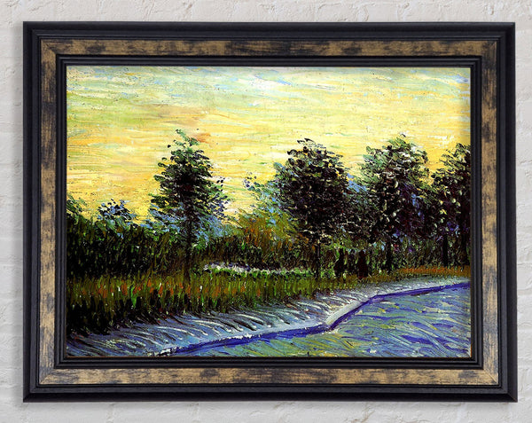 Van Gogh Lane In Voyer D Argenson Park At Asnieres Framed Print