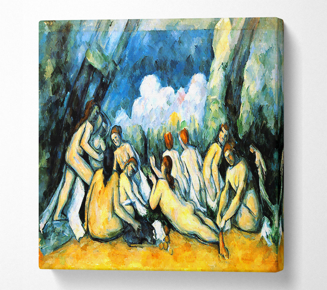  A Canvas Print of Cezanne Large Bathers Canvas Wall Art