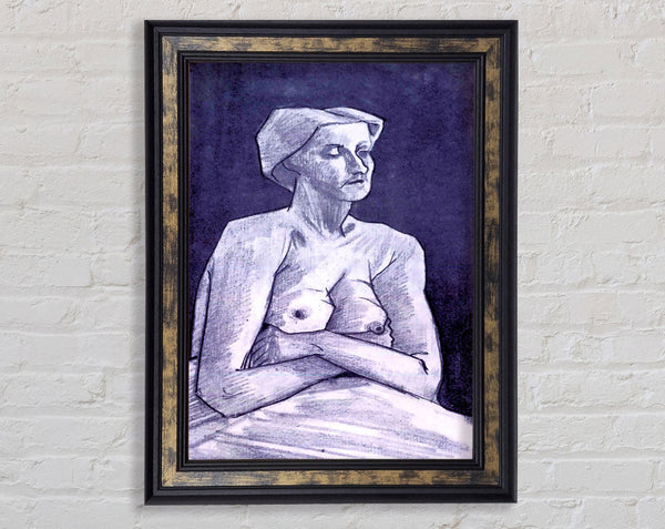 Van Gogh Large Woman Framed Print