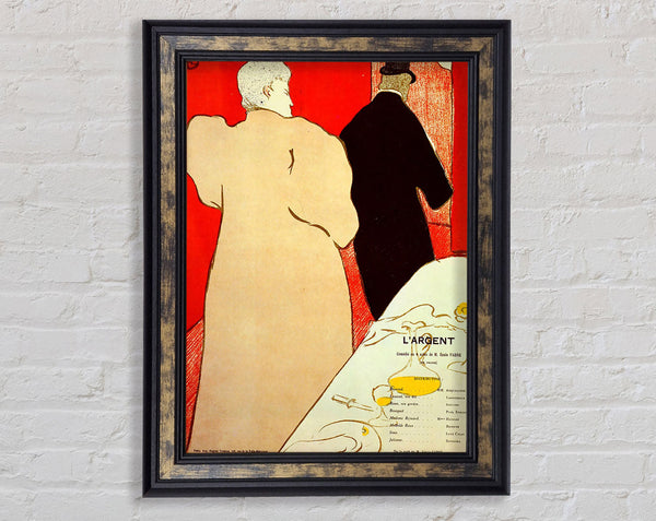 Toulouse Lautrec Largent Framed Print