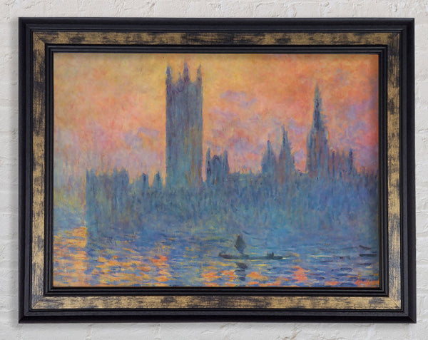 Monet London Parliament In Winter Framed Print