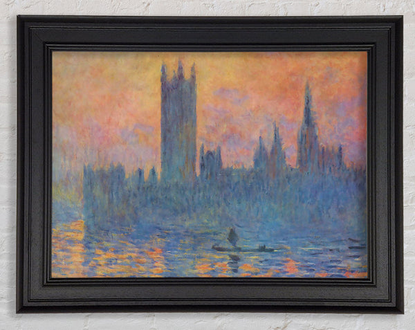 Monet London Parliament In Winter Framed Print