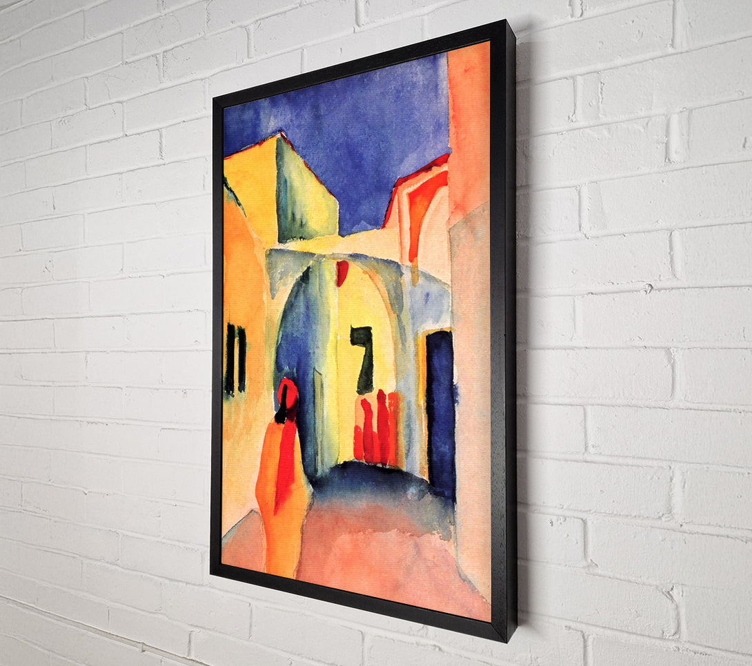  A Canvas Print of August Macke Look In A Lane Canvas Art