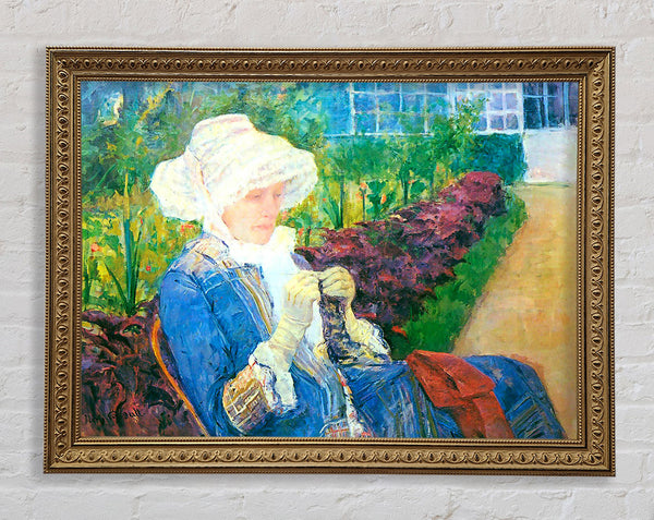 Mary Cassatt Lydia In The Garden Of Marly Framed Print