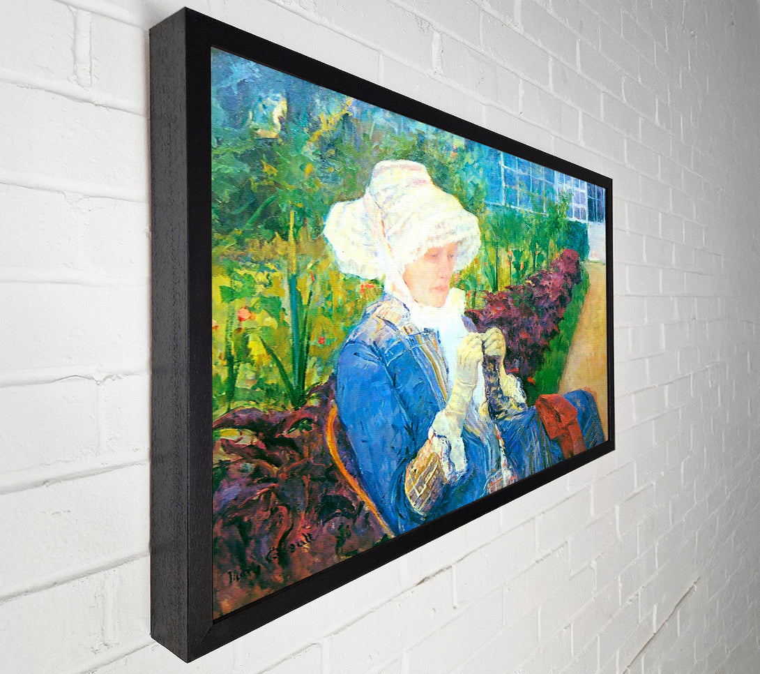  A Canvas Print of Mary Cassatt Lydia In The Garden Of Marly Canvas Print