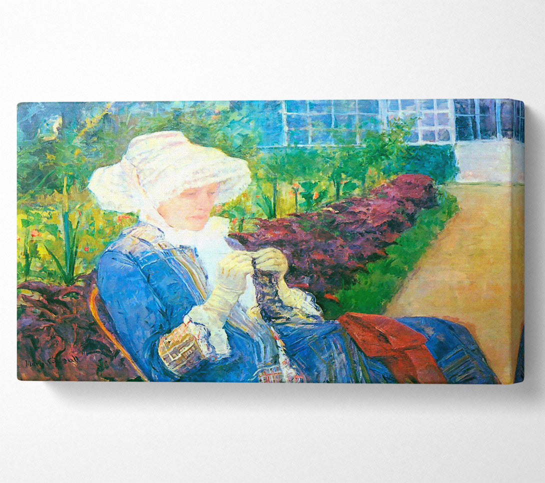  A Canvas Print of Mary Cassatt Lydia In The Garden Of Marly Canvas Print