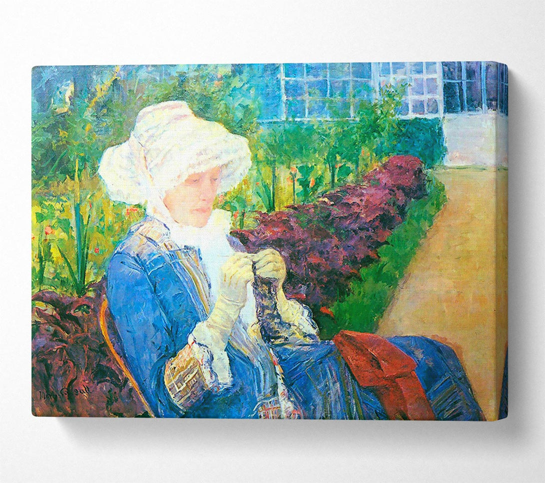  A Canvas Print of Mary Cassatt Lydia In The Garden Of Marly Canvas Print