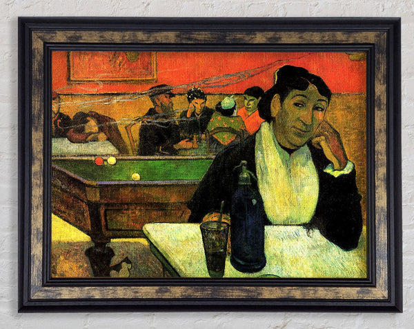 Gauguin Madame Ginoux In Cafe Framed Print
