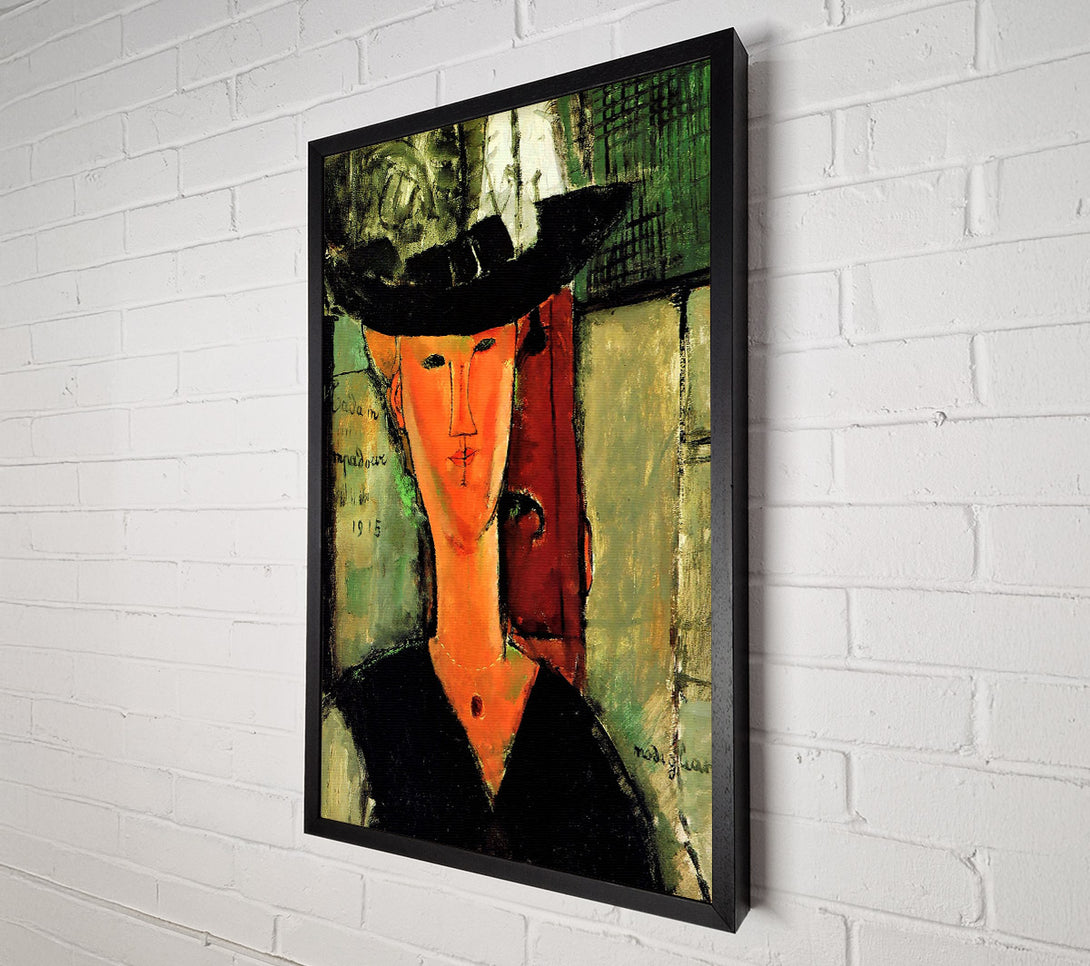  A Canvas Print of Modigliani Madame Pompadour Canvas Print