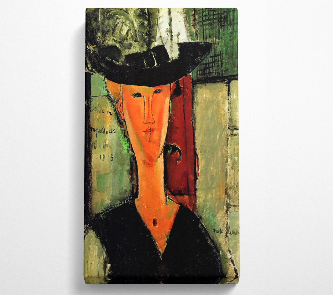  A Canvas Print of Modigliani Madame Pompadour Canvas Print