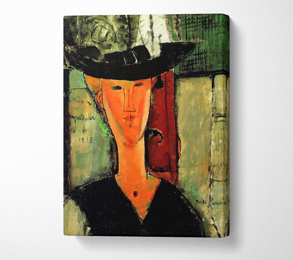  A Canvas Print of Modigliani Madame Pompadour Canvas Print