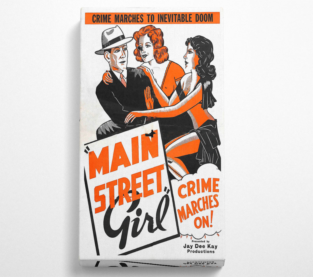  A Canvas Print of Main Street Girl Poster 2 Canvas Wall Art