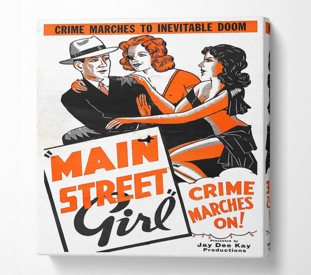  A Canvas Print of Main Street Girl Poster 2 Canvas Wall Art