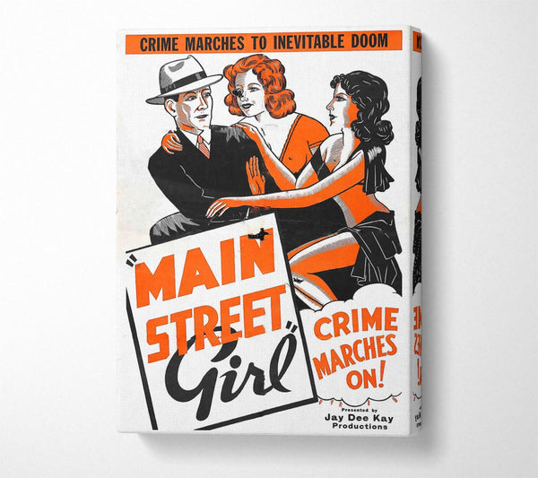  A Canvas Print of Main Street Girl Poster 2 Canvas Wall Art