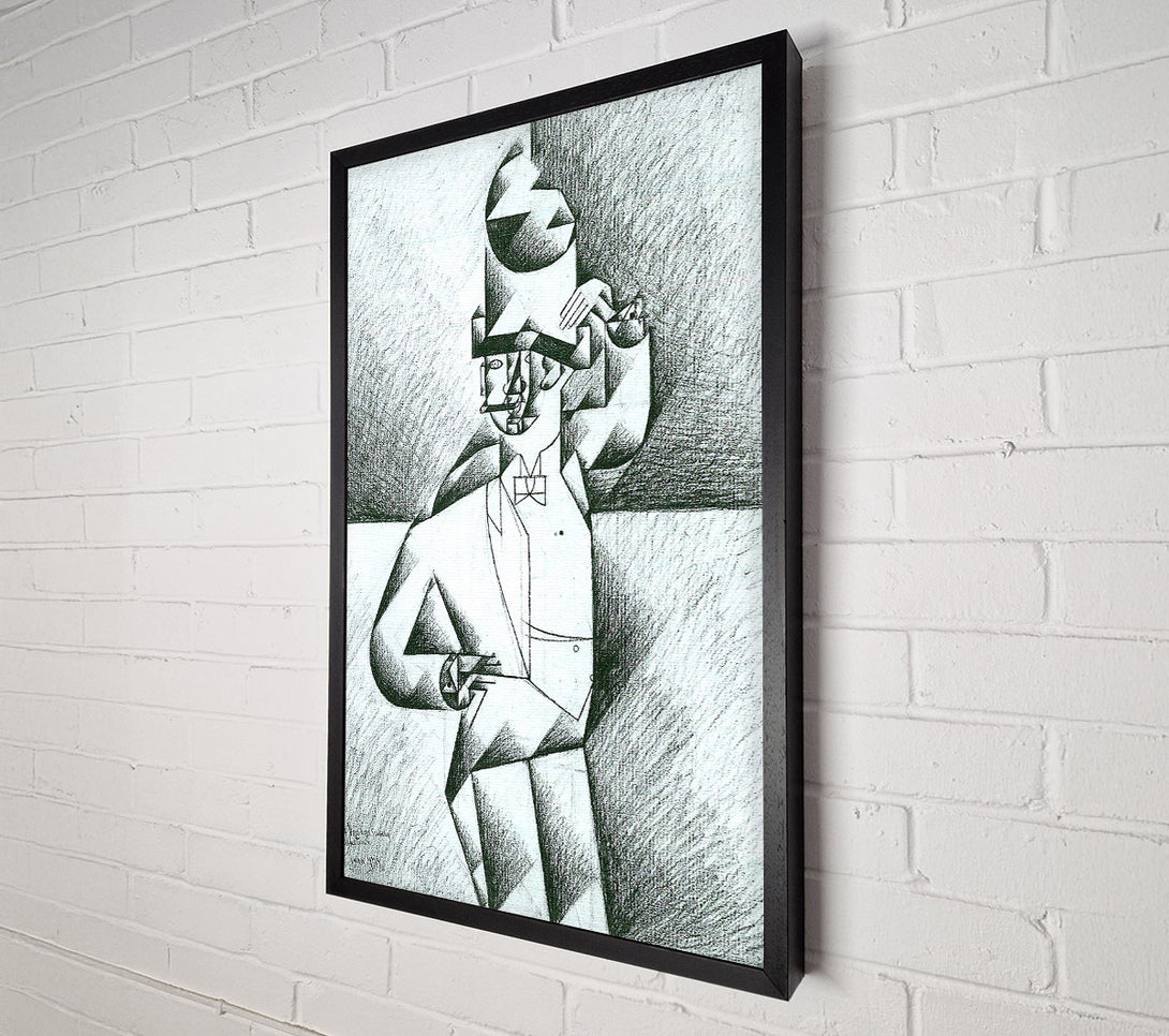  A Canvas Print of Juan Gris Man In Cafe Canvas Art