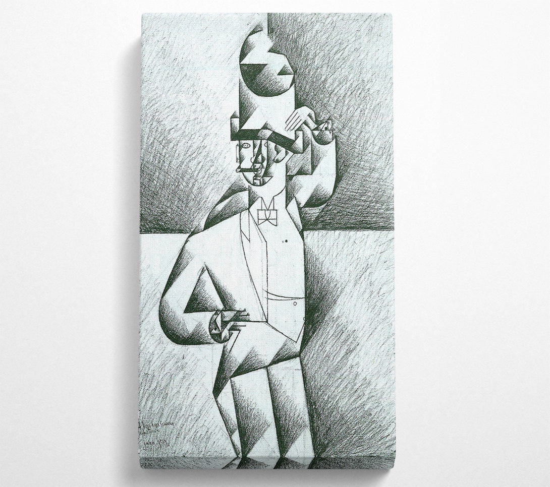  A Canvas Print of Juan Gris Man In Cafe Canvas Art