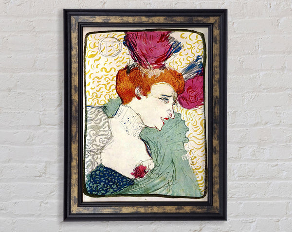 Toulouse Lautrec Marcellle Lender Framed Print