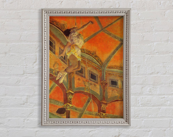 Degas Miss Lala In Circus Fernando Framed Print