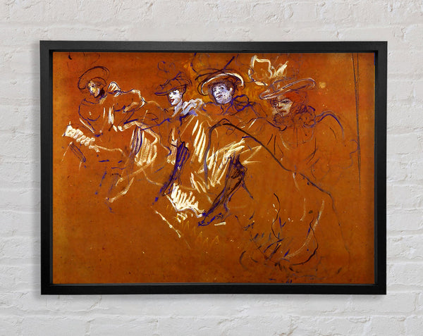 Toulouse Lautrec Mlles Eglantines Framed Print