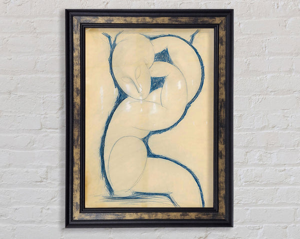 Mondigliani Caryatid Framed Print