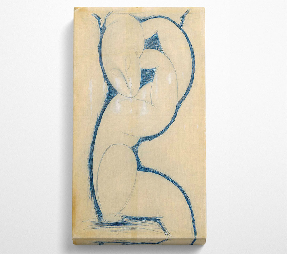  A Canvas Print of Mondigliani Caryatid Canvas Print
