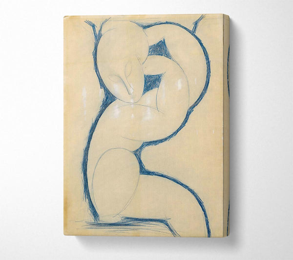  A Canvas Print of Mondigliani Caryatid Canvas Print