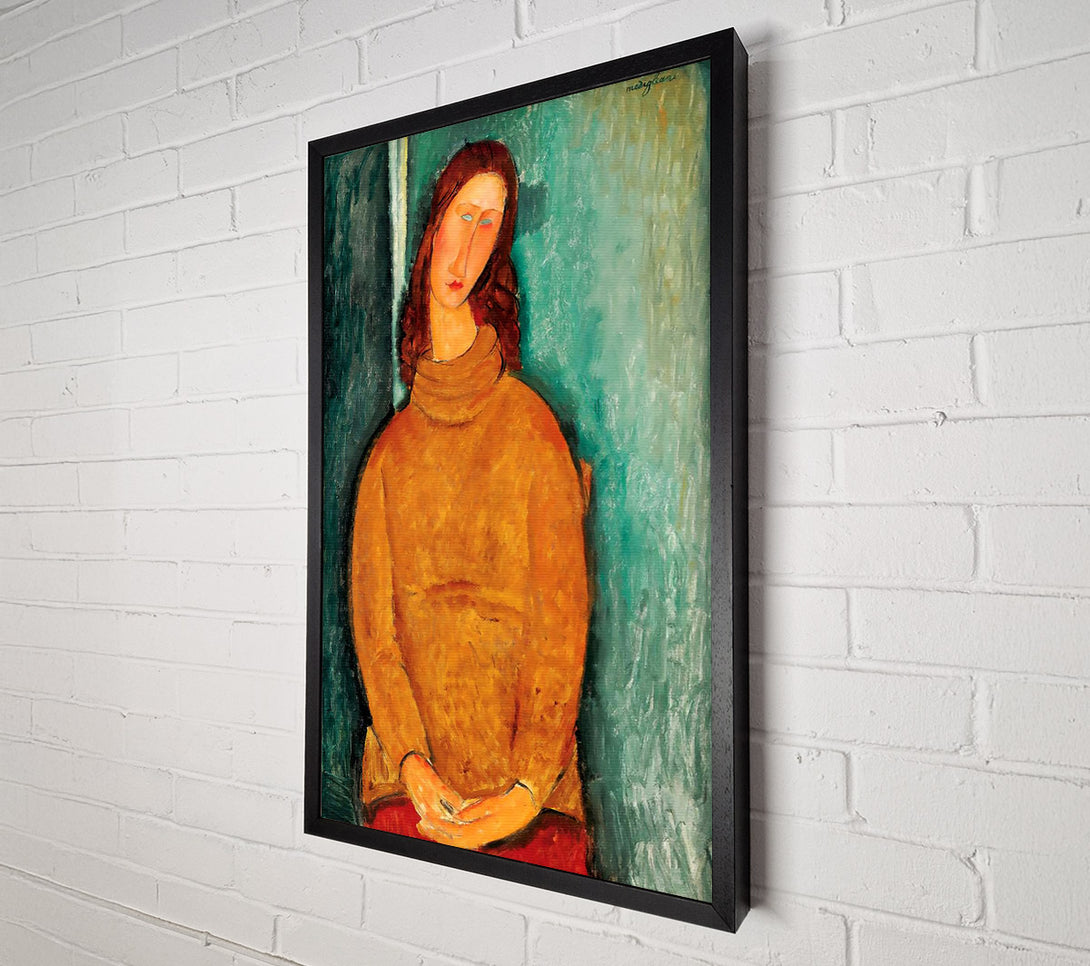  A Canvas Print of Mondigliani Portrait Of Jeanne Hebuterne Canvas Art