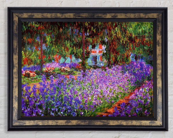 Monet Garden In Giverny Framed Print