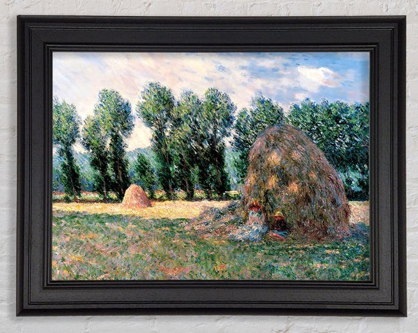 Monet Haystacks Framed Print