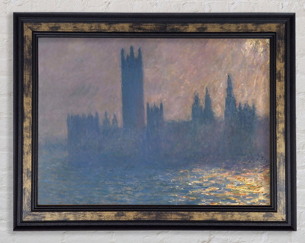 Monet Houses Of Parliament Framed Print