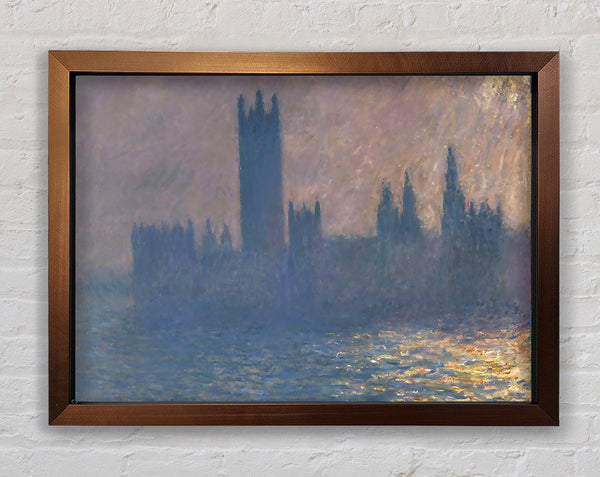Monet Houses Of Parliament Framed Print