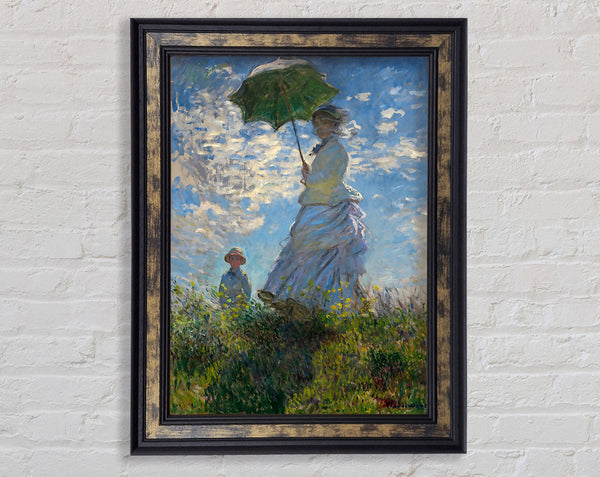 Monet Madame Monet And Her Son Framed Print