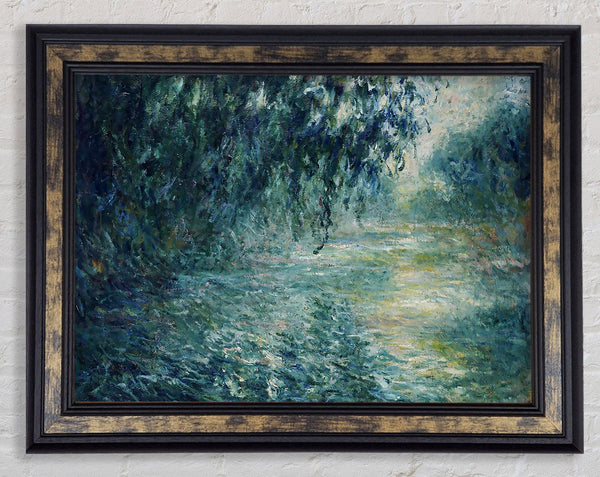 Monet Morning On The Seine Framed Print