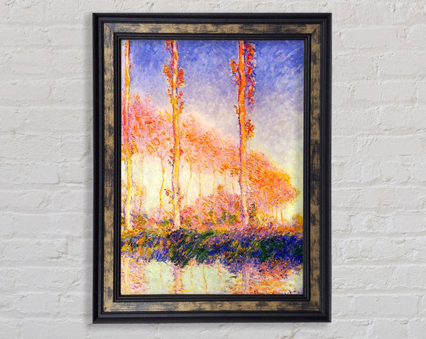 Monet Poplars 2 Framed Print