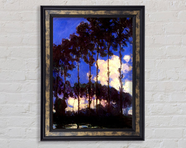 Monet Poplars At The Epte 2 Framed Print