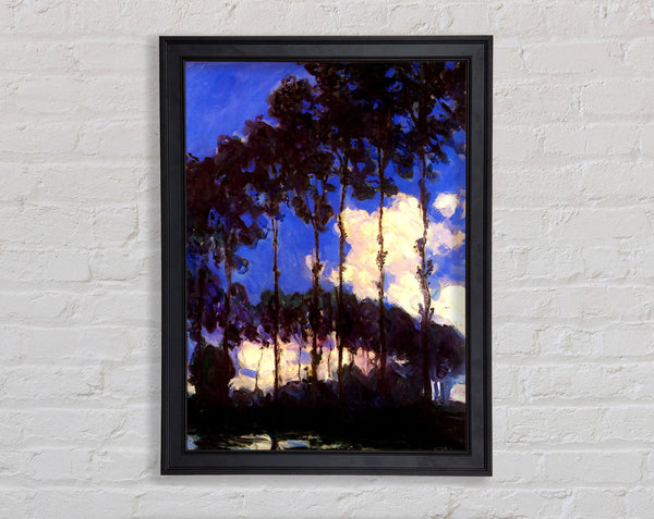 Monet Poplars At The Epte 2 Framed Print