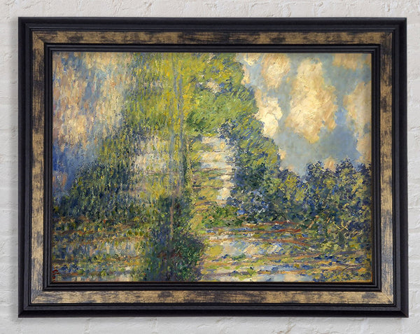 Monet Poplars On The Epte Framed Print