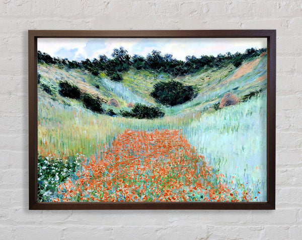 Monet Poppy Field Near Giverny Framed Print