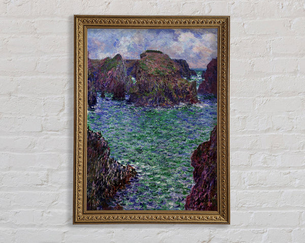 Monet Port-Goulphar Framed Print