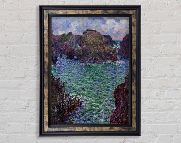 Monet Port-Goulphar Framed Print